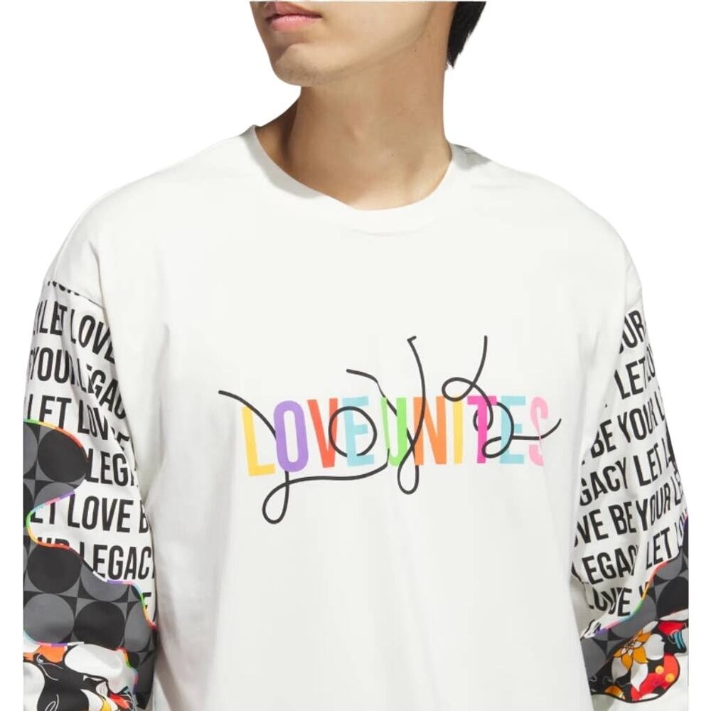 Adidas x Rich Mnisi Pride Love Unites Long Sleeve Graphic Tee Medium - Picture 11 of 12